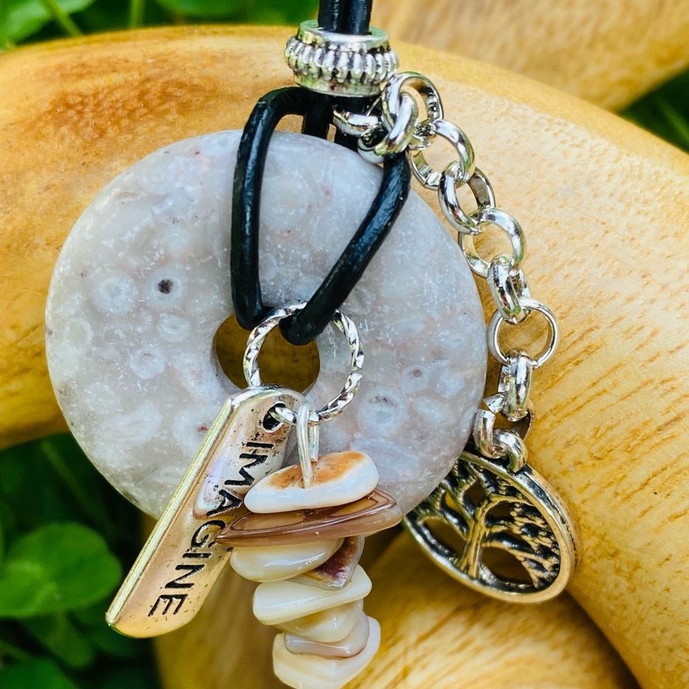 Healing Necklace - Cowry Stone